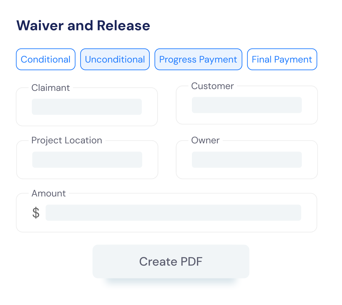 Automatic Lien Waiver Generation