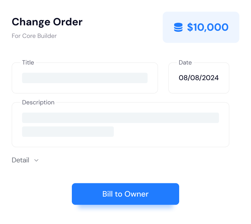 Pass-Through Change Order