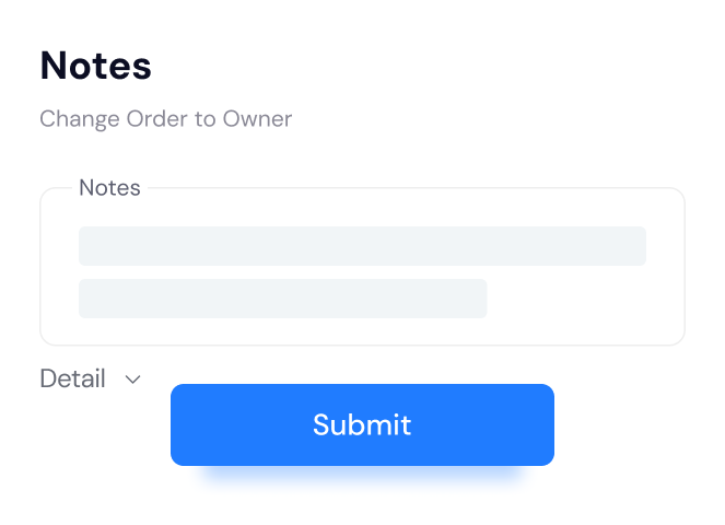 Pass-Through Change Order