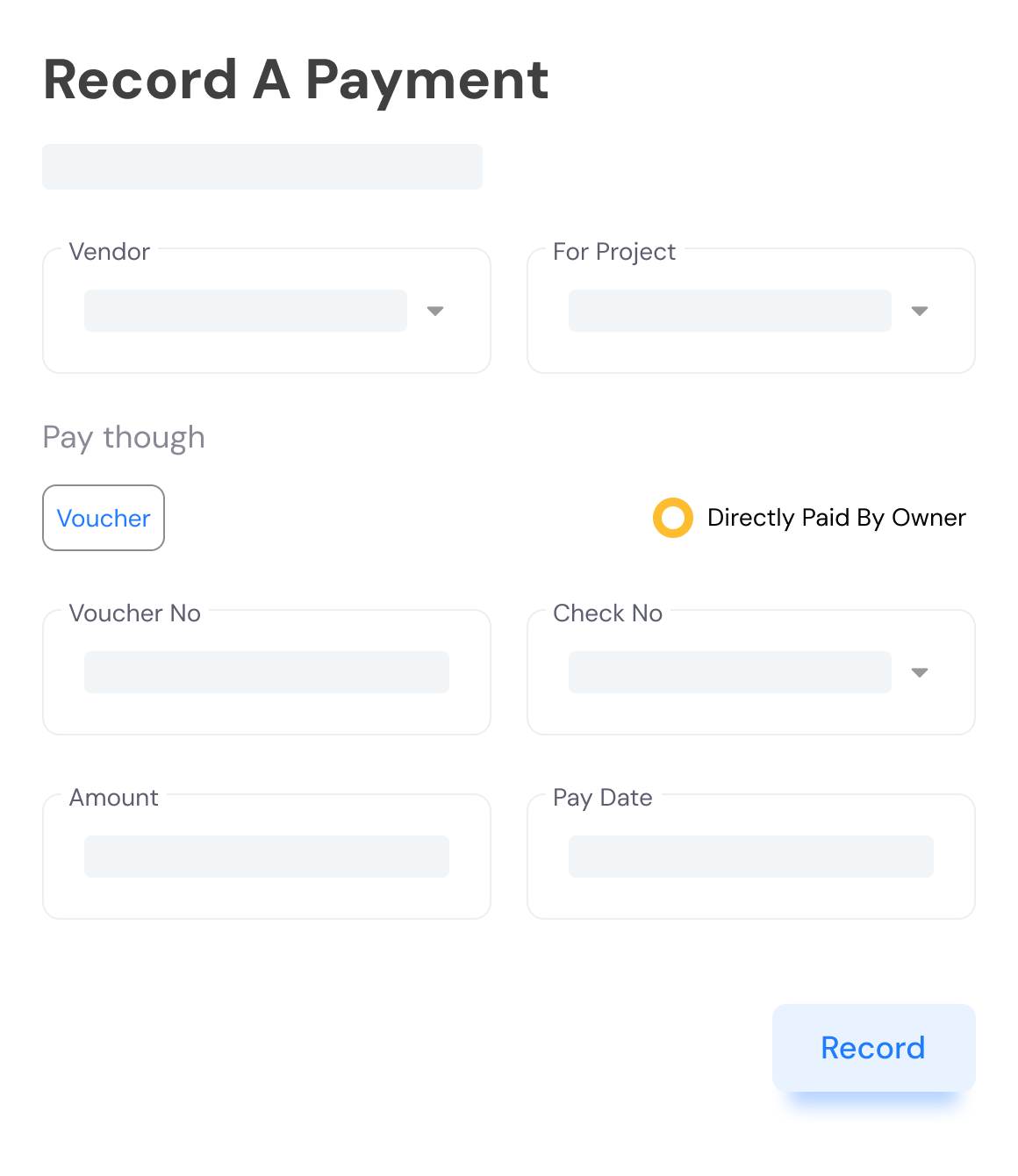Voucher Payment Tracking