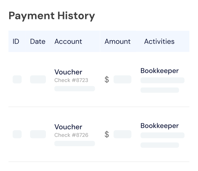 Voucher Payment Tracking