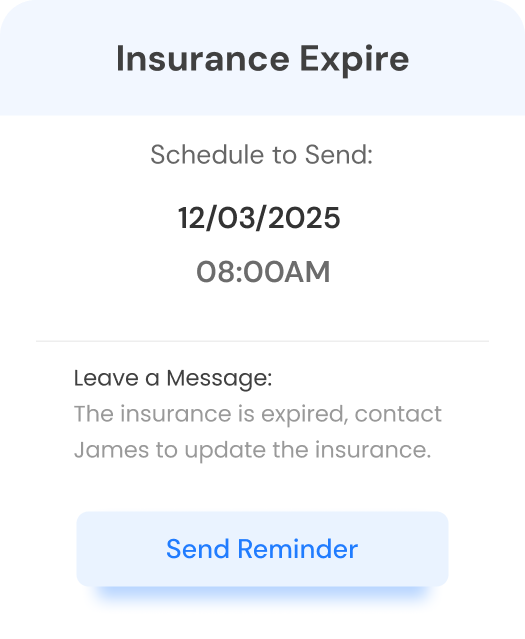 Notified Before Insurance Expire