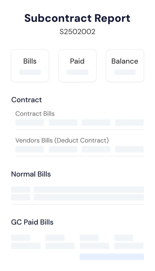 Link Bill to The Contract
