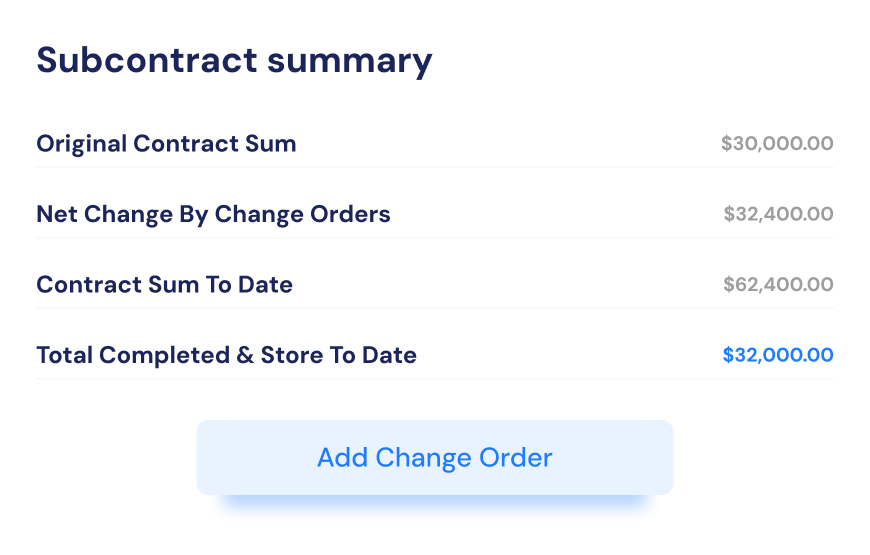 Change Order