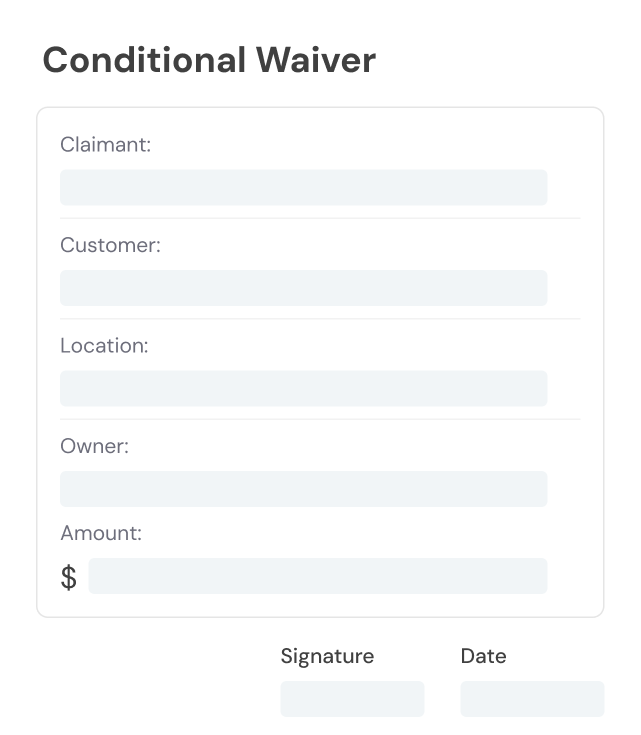 Build Invoice & Waiver Package