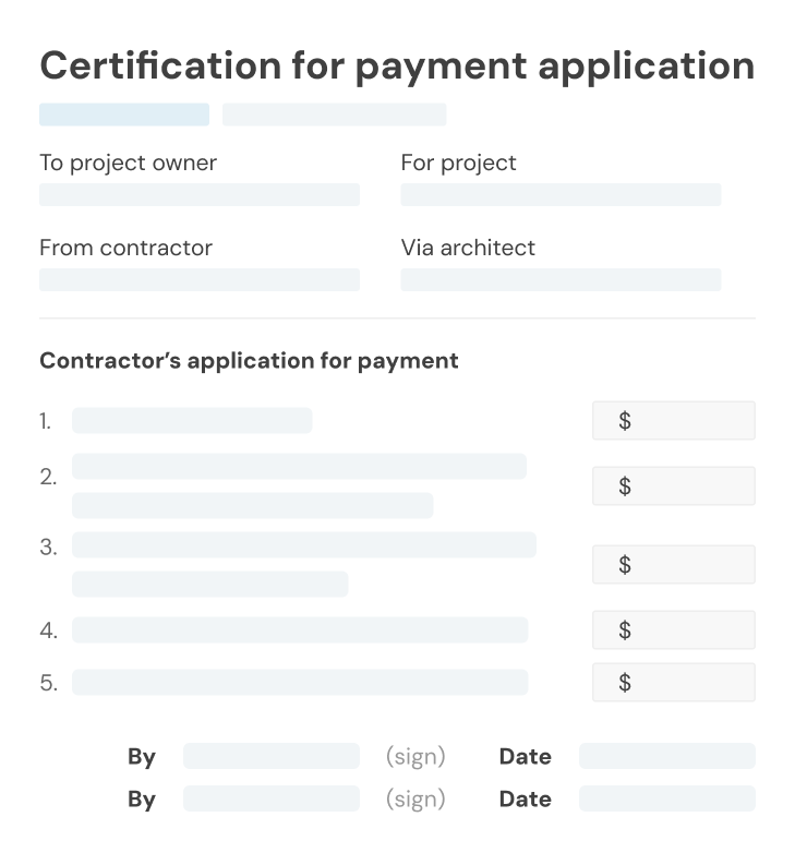 Payment Application Auto-Generated G702/G703